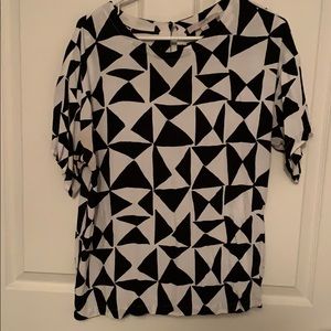 COPY - Loft geometric shapes blouse
